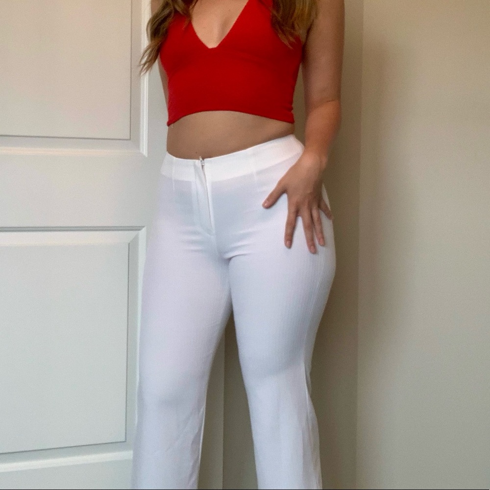 Classic White Trousers